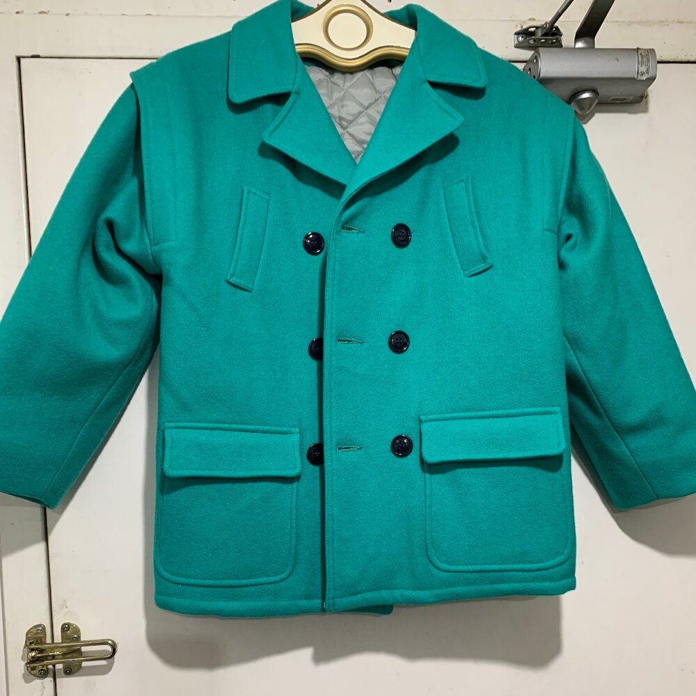 VINTAGE YVES SAINT LAURENT JEUNESSE WOOL BLEND PEA COATS SIZE S